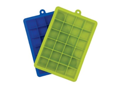 Square Ice Cube Tray Silicone Flexible - 16 Cubes Stackable with Lid Easy Pop Out, BPA Free Food Grade Non-Stick Freezer Safe for Drinks Water Bottle, Dishwasher Safe Kitchen Tool UAE Bulk Supply 